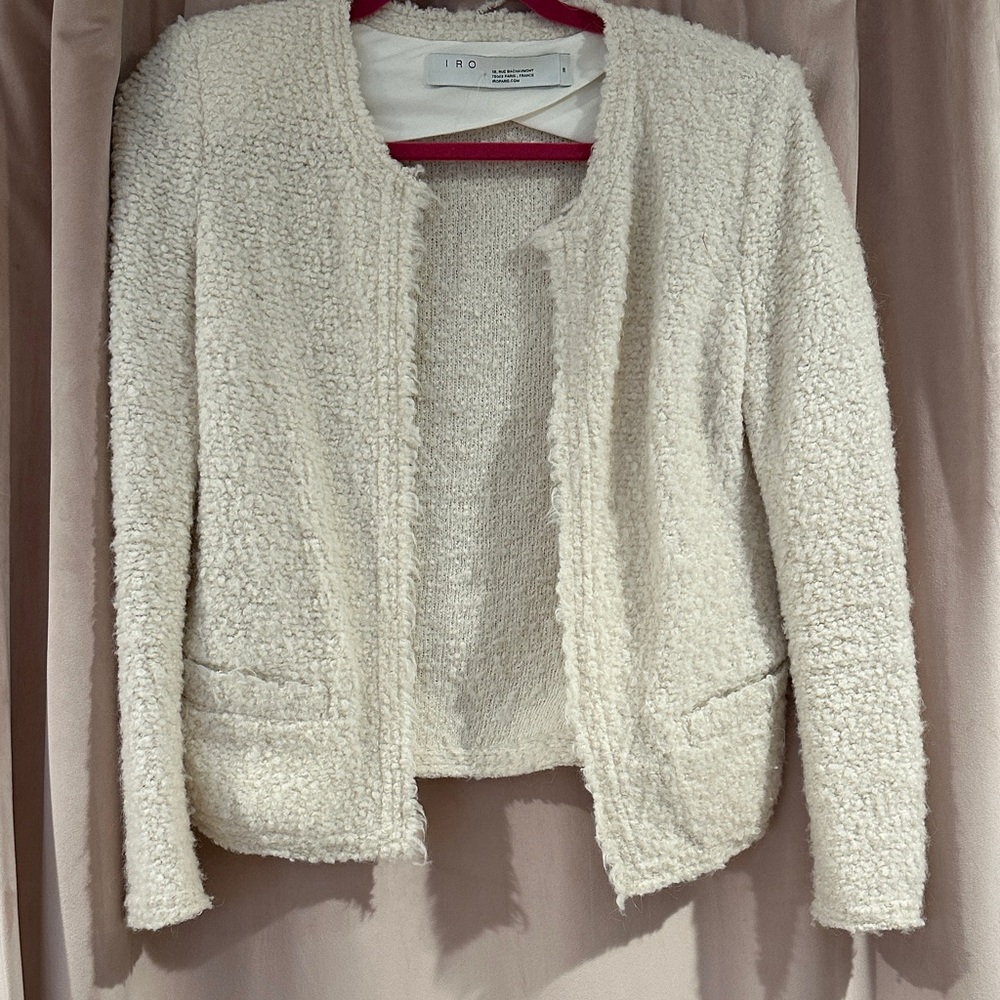 IRO Off-White Textured Jacket